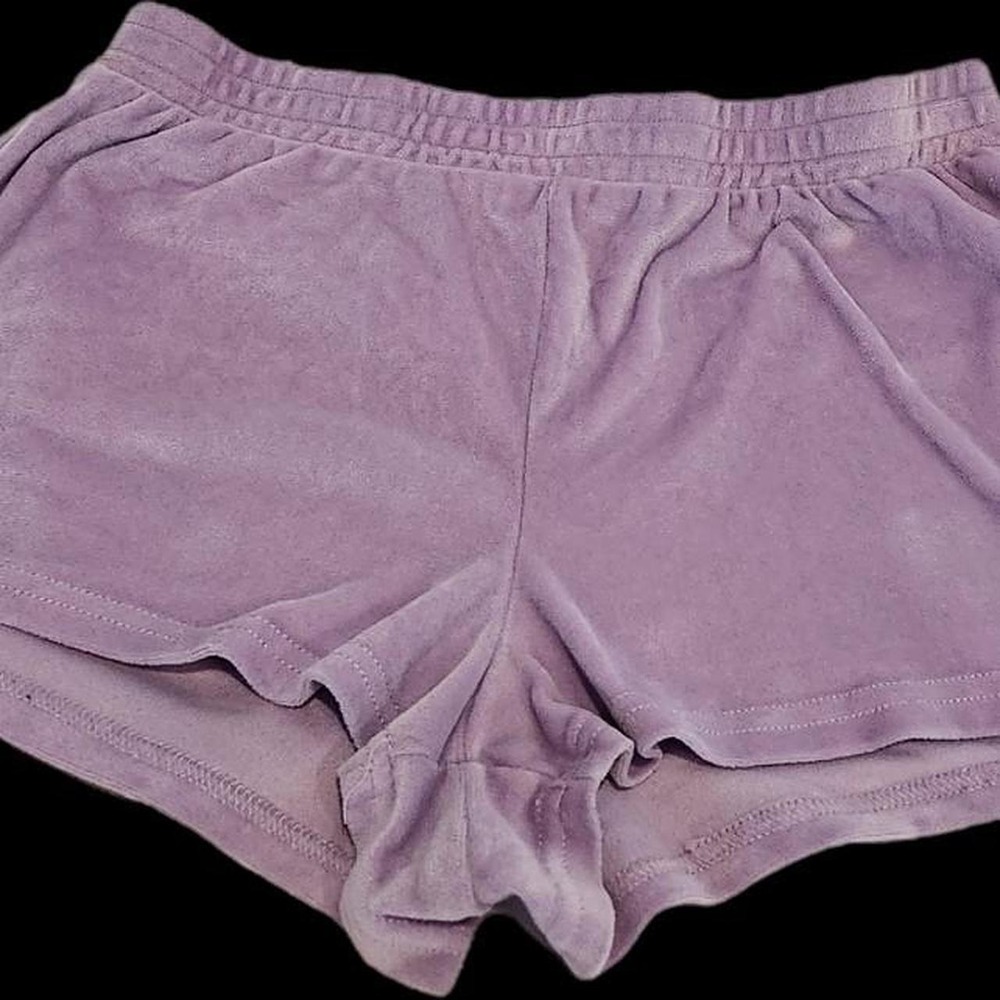 Juicy Conture Purple velour shorts